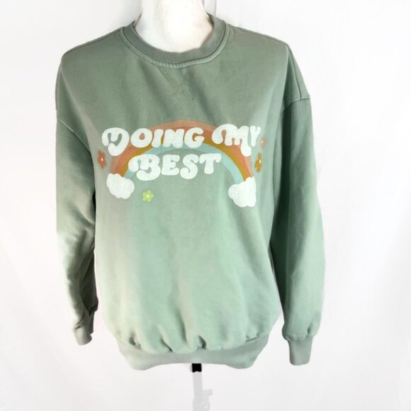 See The Way I See Sz M Sweatshirt "Doing My Best and That's Enough" - Picture 1 of 8